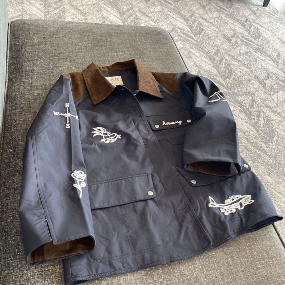 Sea New York NWOT Casual Clyde Barn Jacket in Blue - Picture 8 of 14